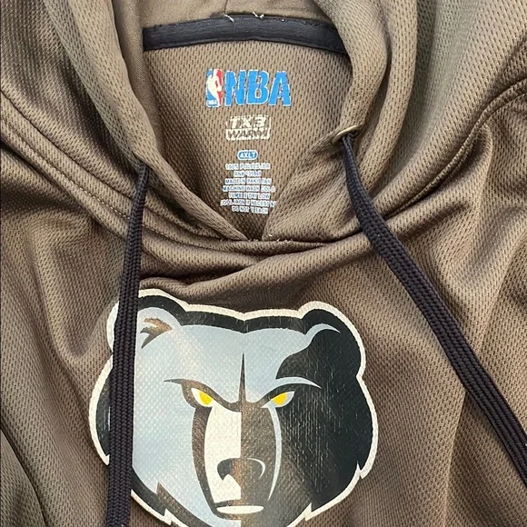 Size 4XLT Grizzlies Gray Hoodie - Picture 5 of 5